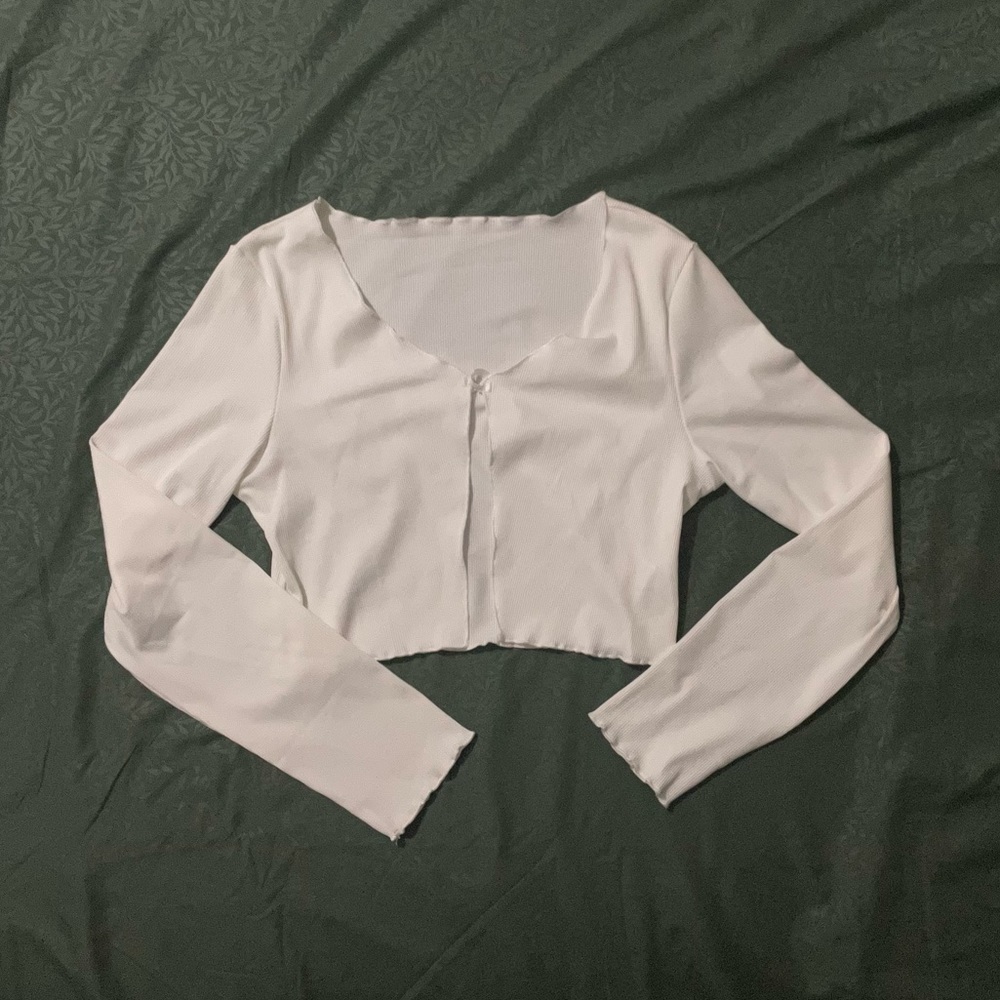 Long sleeve thrown over